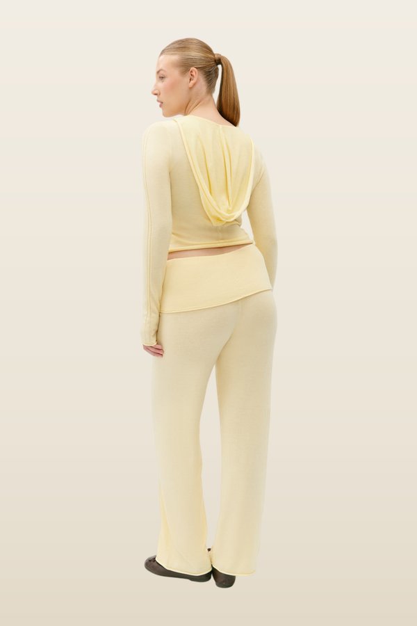 Sloane Knit Hoodie — model back