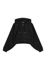 Relaxed Cotton Cocoon Hoodie - Shadow — packshot