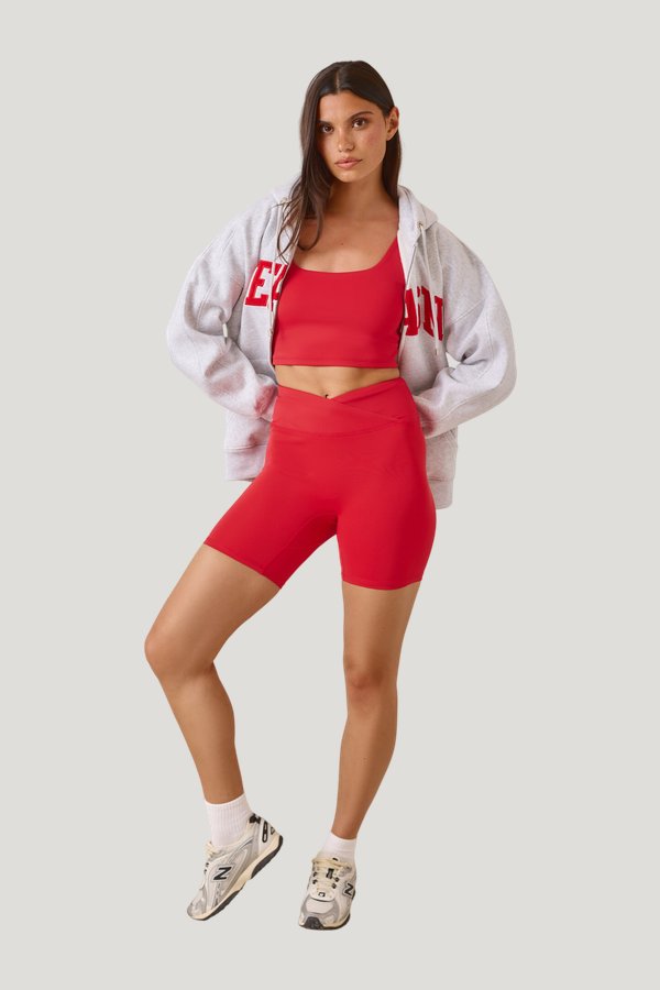 Smoothform Wrap Waistband Cycling Shorts - Jalapeño — model side