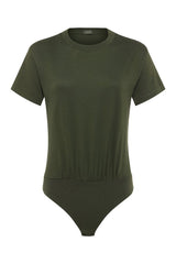 Soft Cotton Everyday T-Shirt Bodysuit | Darkest — packshot