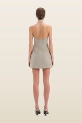 Solene Halter Mini Dress — model back