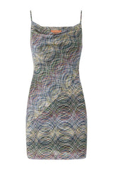 Space-dye viscose mini dress — packshot