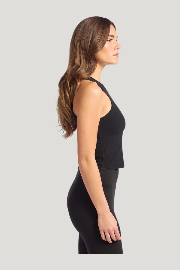 Sporty Rib Racer Tank — model side