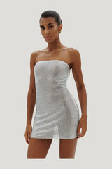 Starstruck dress in Silver — model side