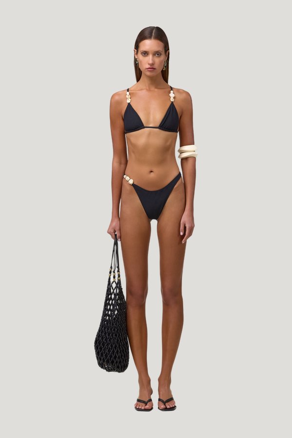 Stone 90s Bottom (Faux Suede — model front