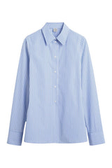Striped poplin shirt — packshot