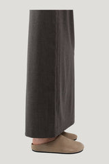 Suede Mule - Rock — model side