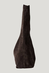 Suede Soft Bag - Coffee — model side