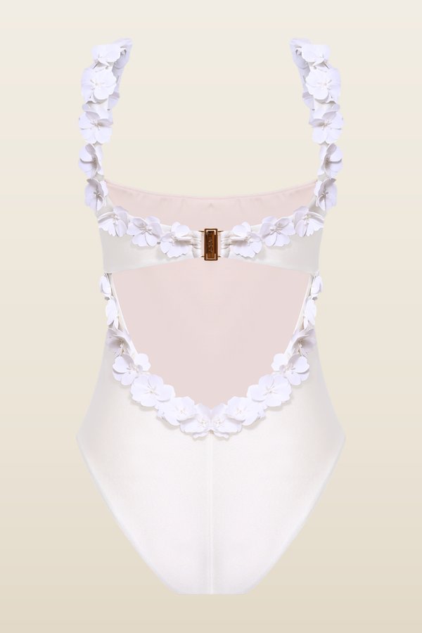 Sunstone Lycra Bodysuit — model back
