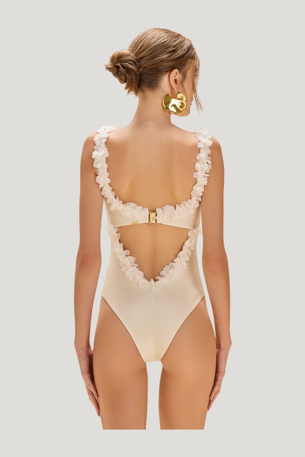 Sunstone Lycra Bodysuit — model side