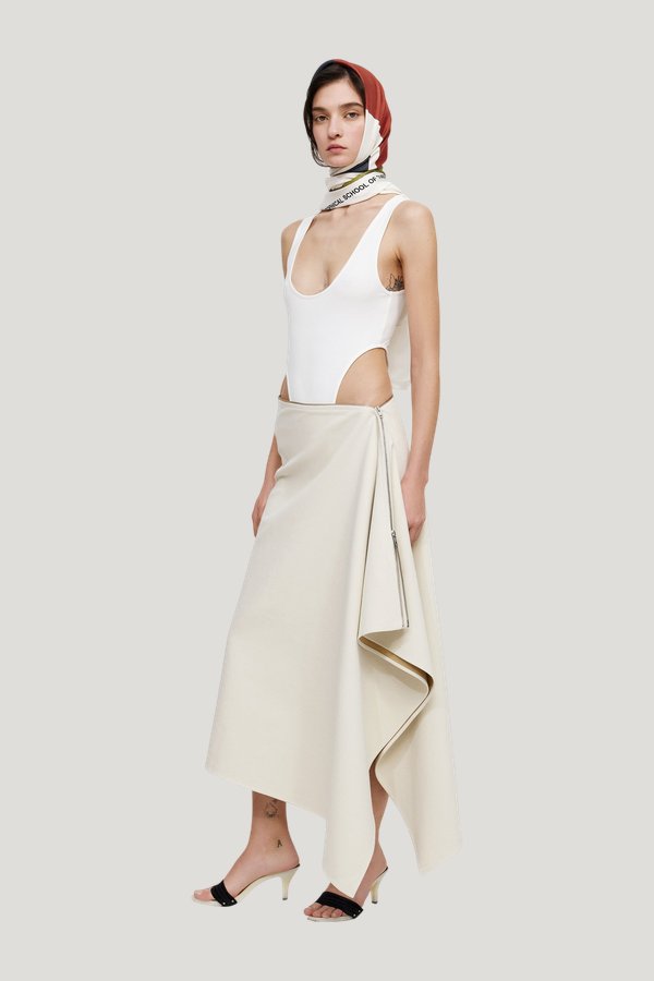 Suprematism Shawl — model front