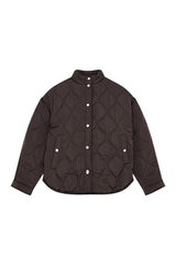 Surge Quilt Jacket In Coffee — packshot