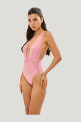 Swan Rose Tan - One Piece — model front