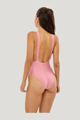 Swan Rose Tan - One Piece — model side