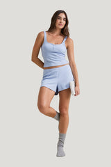 Sweetheart Henley Pyjama Vest - Baby — model front