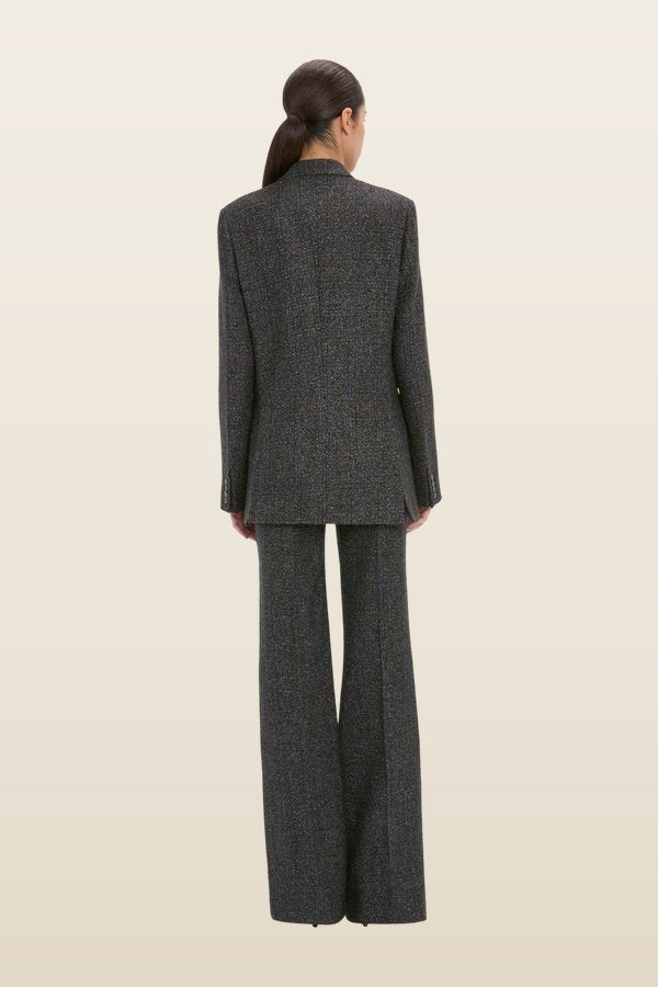 Tailored Jacket In Grey Melange — model back