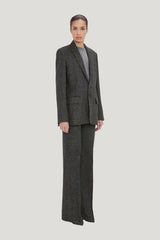 Tailored Jacket In Grey Melange — model front