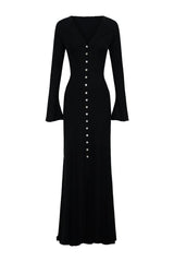 Tanya Buttoned Long Sleeve Maxi Dress — packshot