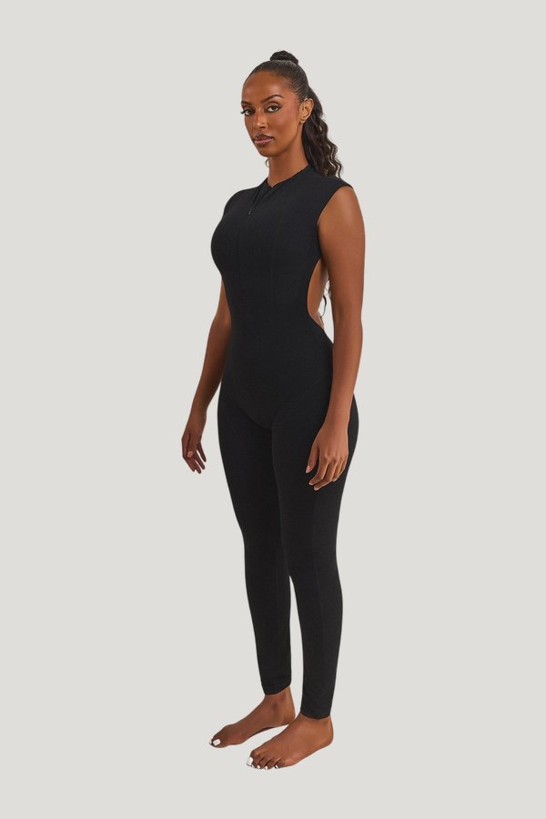 The Basic Jumpsuit — model side