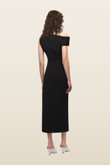 The Blair Crepe Midi Dress — model back