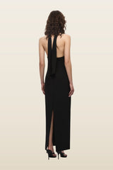 The Capezza Silk Dress — model back