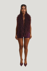 The Fur Leia Top — model front