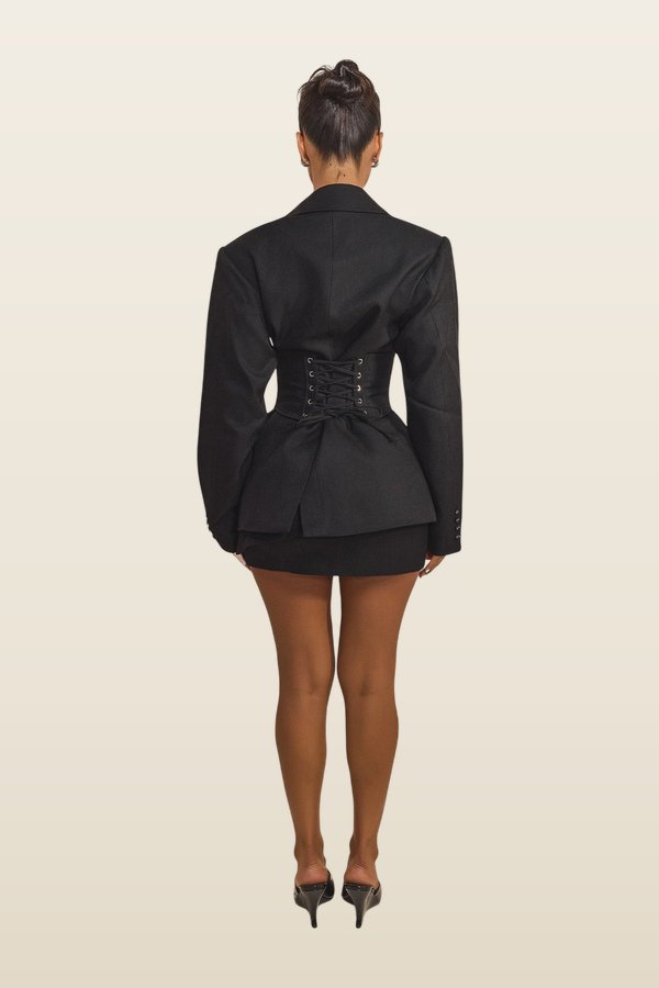 The Sandra Blazer — model back