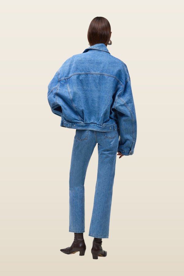 The Perfect Denim Jacket (Classic — model back