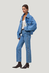 The Perfect Denim Jacket (Classic — model side