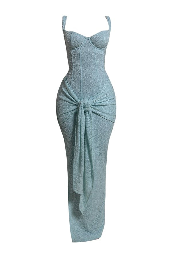 The Lace Tie Front Maxi Dress — packshot
