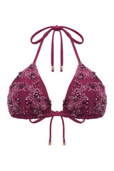 Petal Sheen Beaded Bikini Top — packshot
