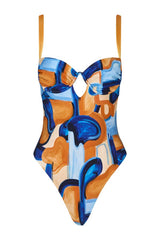 Tulum One Piece in Azul — packshot