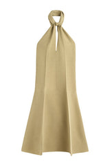 Twist halter dress cumin — packshot