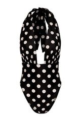 V One Piece (Black Taupe Polka Dot) — packshot