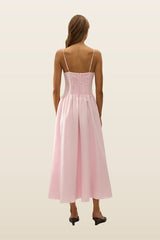 Vares Midi Dress Palazzo — model back