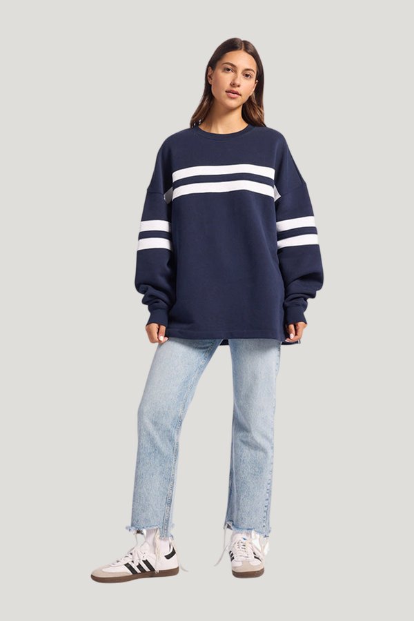Varsity Crewneck — model front