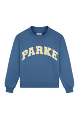Varsity Mockneck - Washed Indigo + Peel — packshot