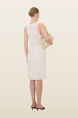 VASALI Silk twill skirt — model back