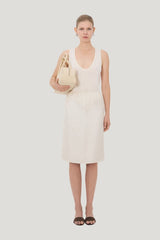 VASALI Silk twill skirt — model front
