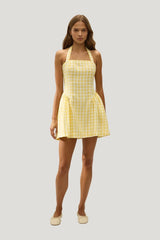 Venza Mini Dress Gingham — model front