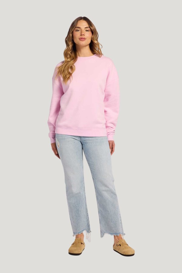 Vintage Fleece Crewneck | Bon Bon — model front