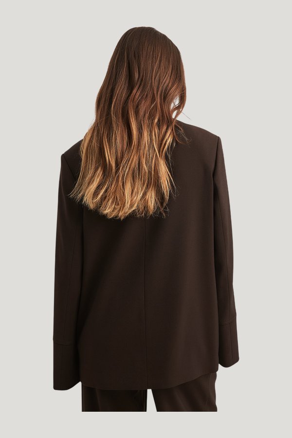 Wide High Waist Suit Pants — model side