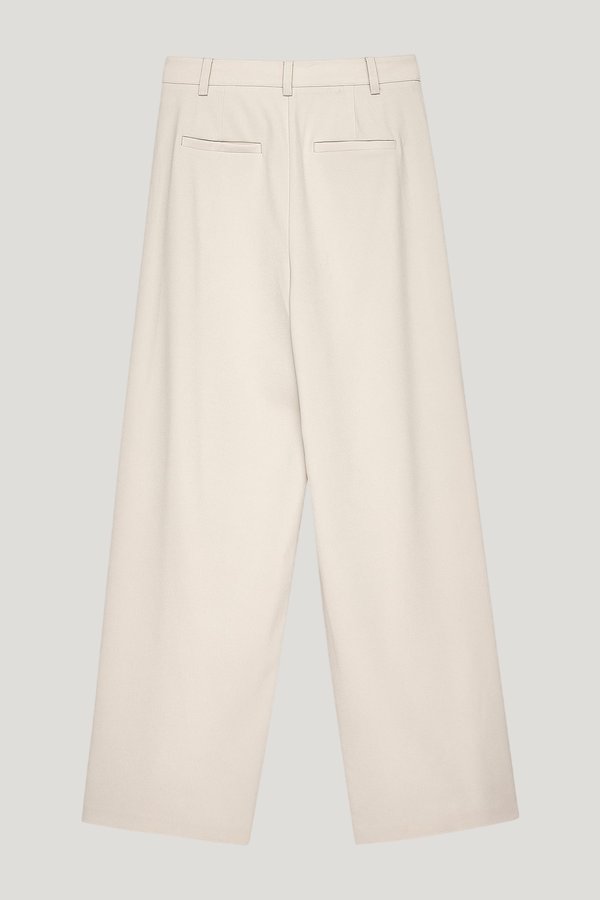 Wide High Waist Suit Pants — extra