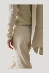 Wide High Waist Suit Pants — model front