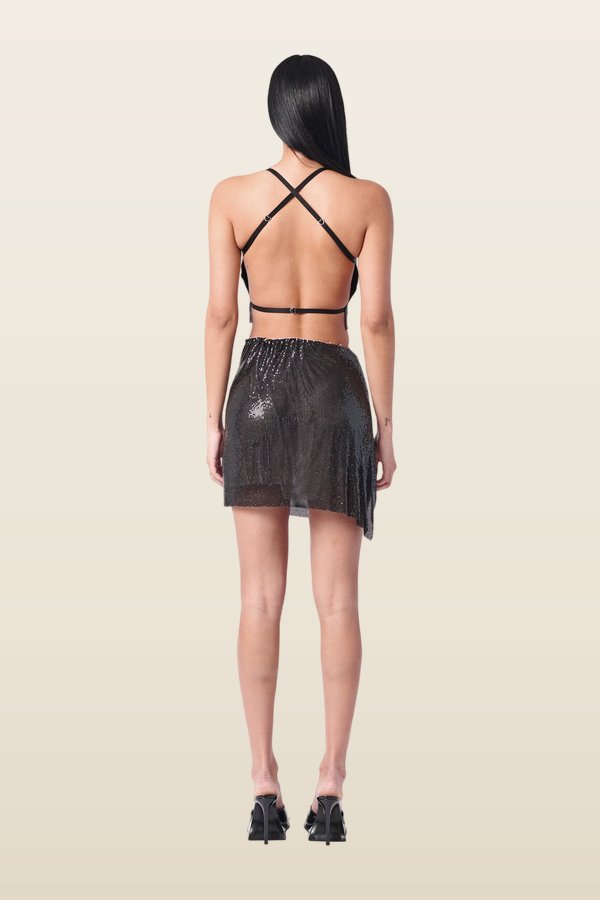Winona Wrap Skirt Jet — carry 4