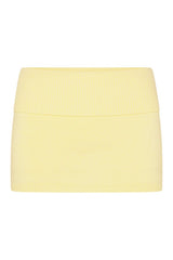 x JENNIE Briar Knit Mini Skort - Morning Light — packshot