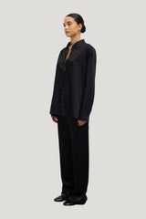 Yoko Oversized Button Down — model side