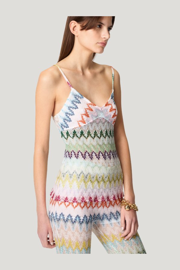 Zig zag lace tank top — extra