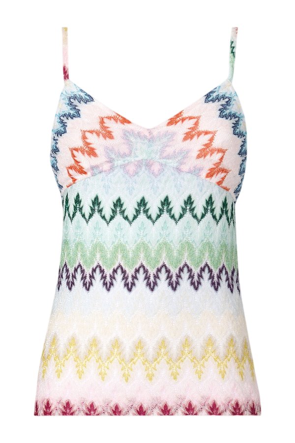 Zig zag lace tank top — packshot