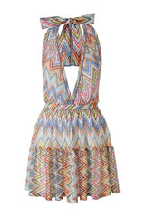 Zig zag tulle cover-up mini dress — packshot